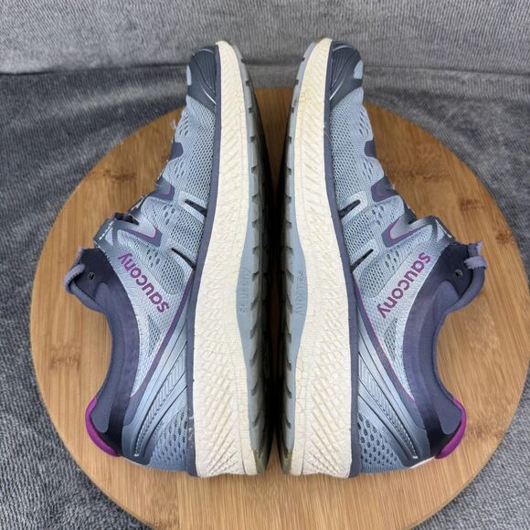 Saucony Triumph ISO Running Shoes Womens Size 8 Gray Pink Mesh EVERUN S10413-1 - Picture 6 of 10